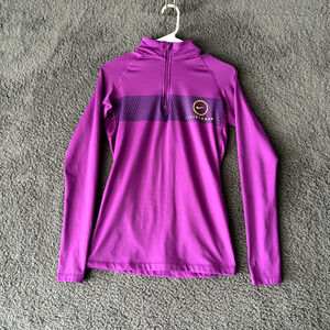 NIKE Women's Pro Combat Livestrong 1/4 Zip Compression Top sz S Dri-FIT